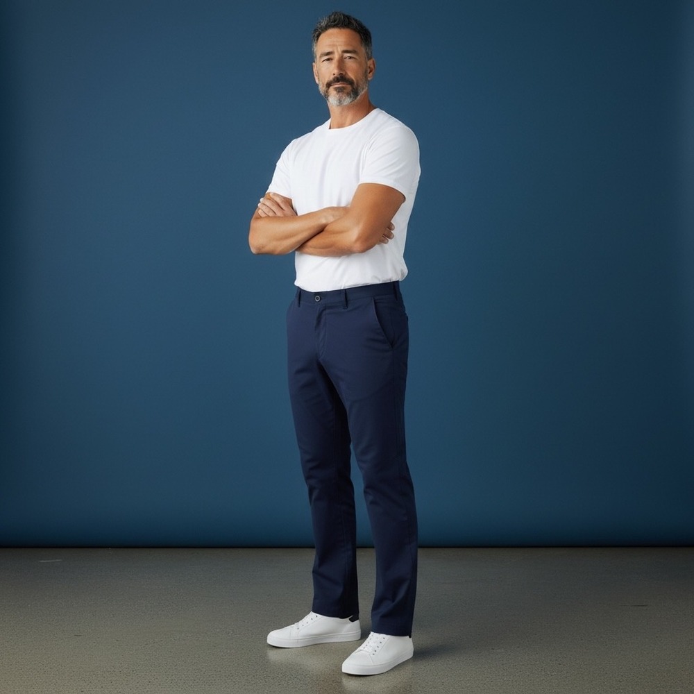 Under Armour Men's Navy Blue Straight Leg Chino Pants Size 36x30‎ Athletic Fit